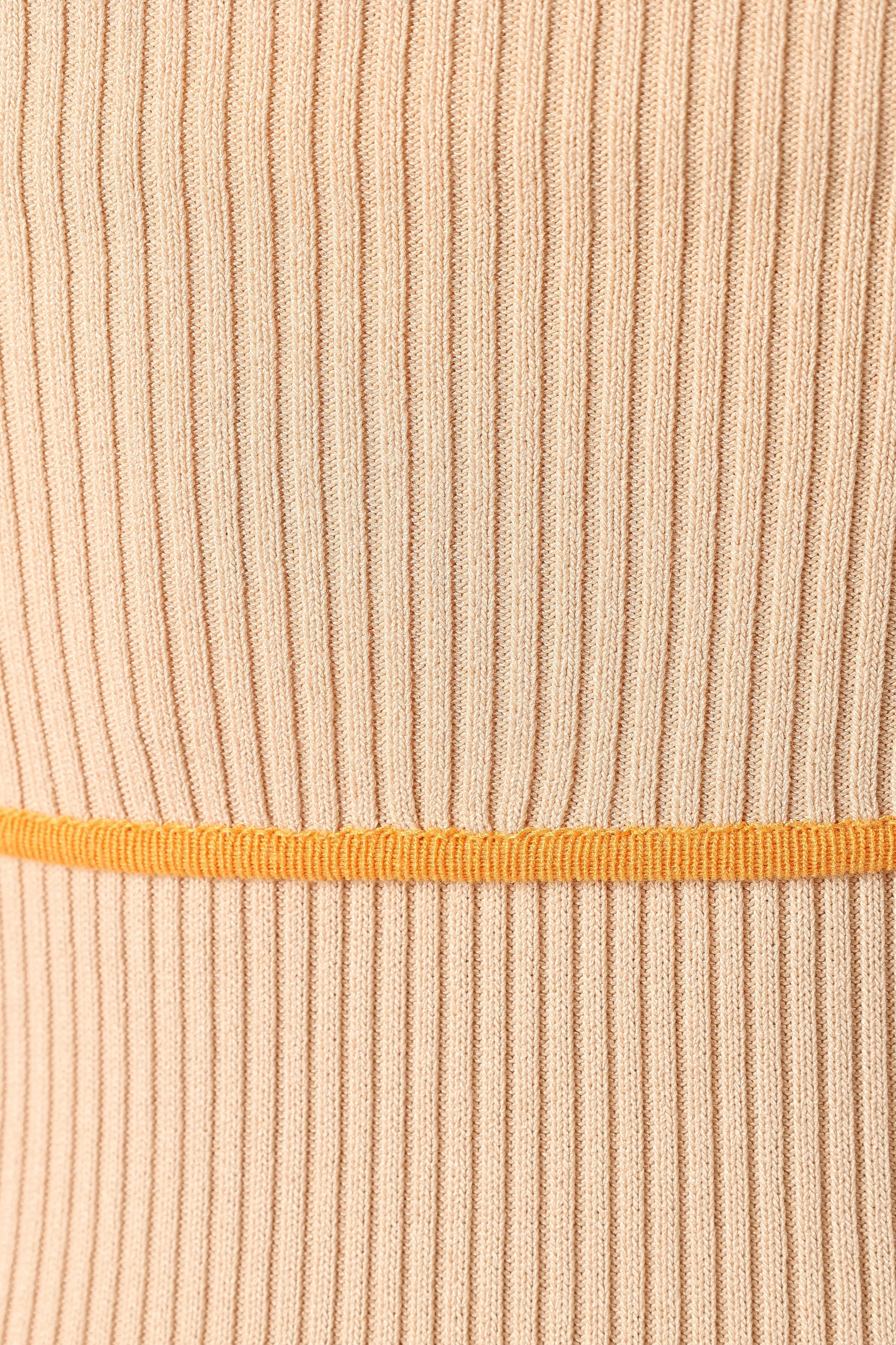 Narella Midi Dress - Tan Orange